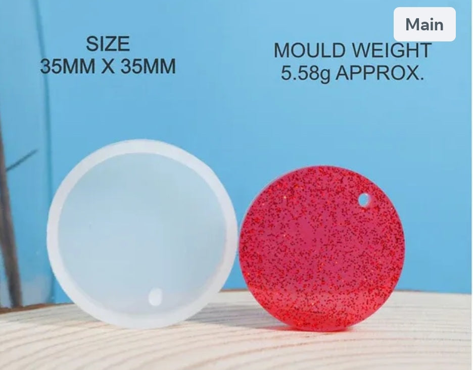 35Mm Round Keychain & Pendant Mould