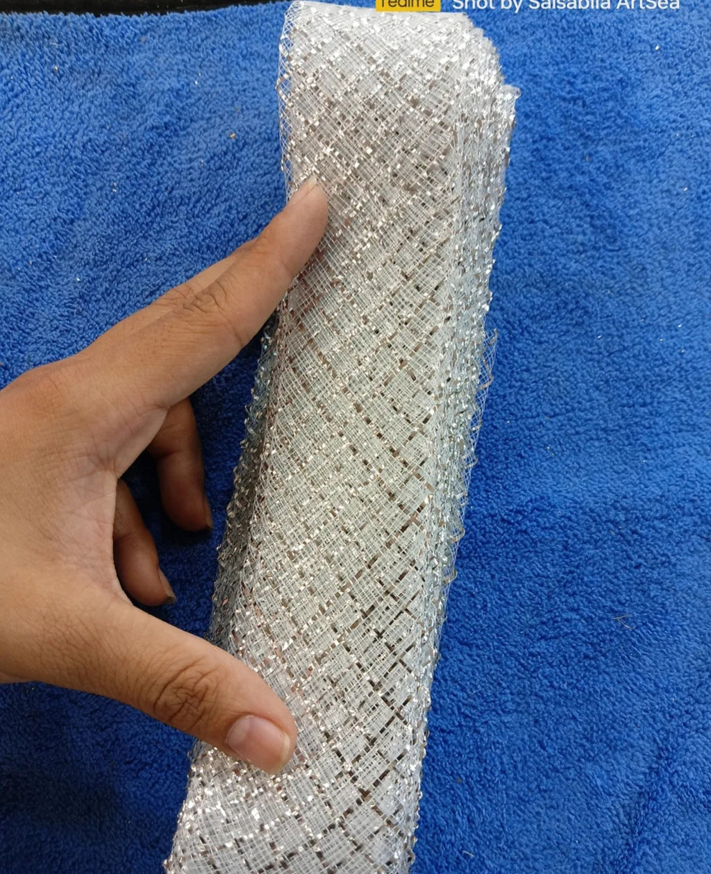 Golden & Silver glitter lace