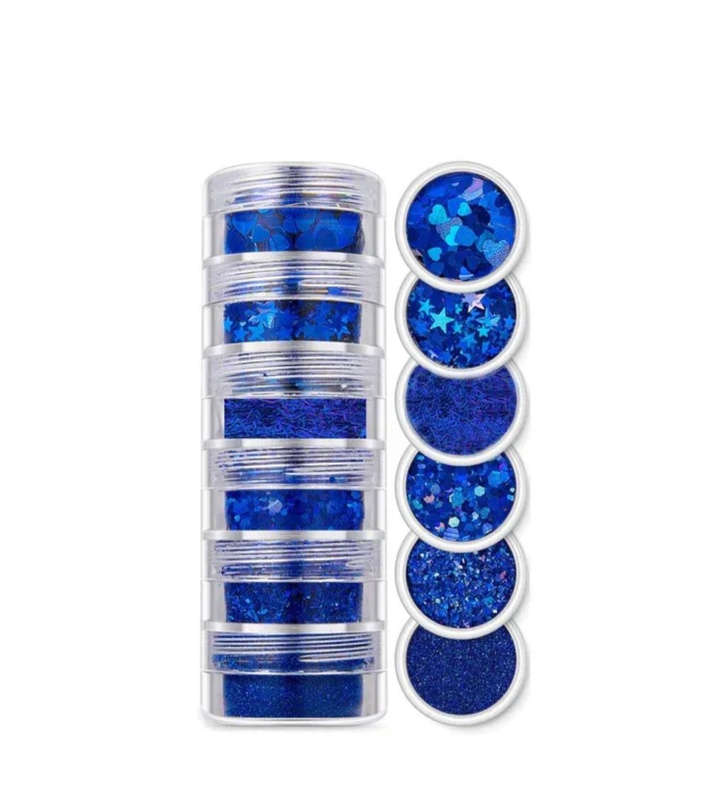 6 In 1 Glitter & Chunks Holo Collection
