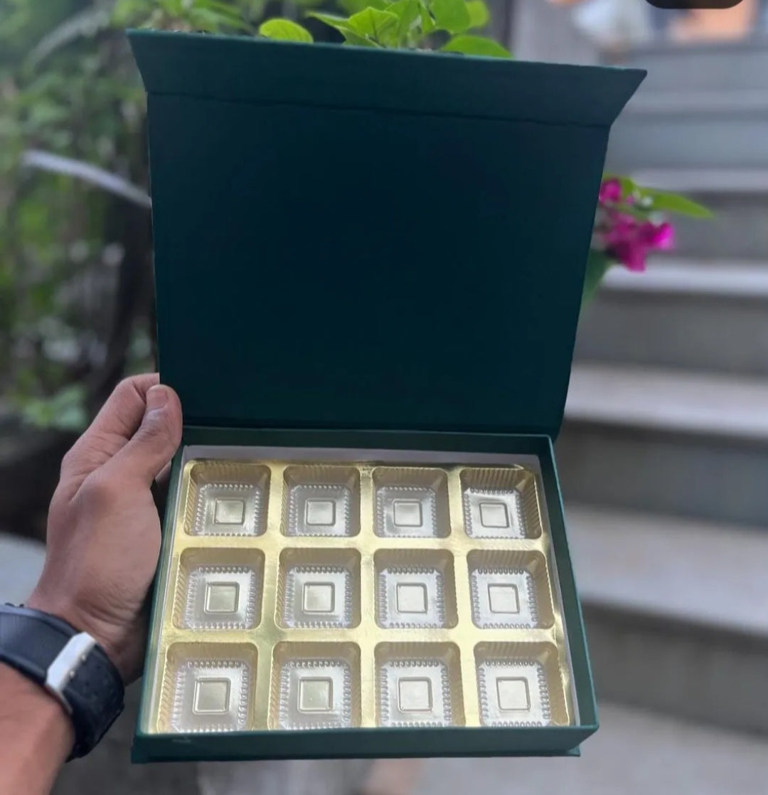 9 Cavity Premium Chocolate and Gourmet Treat Box | 7 * 9 inches