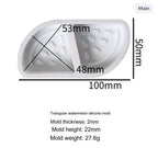 2 Cavity Triangular Watermelon Slice Soap & Candle Mould