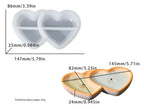 Double Heart Candle Cup Mould