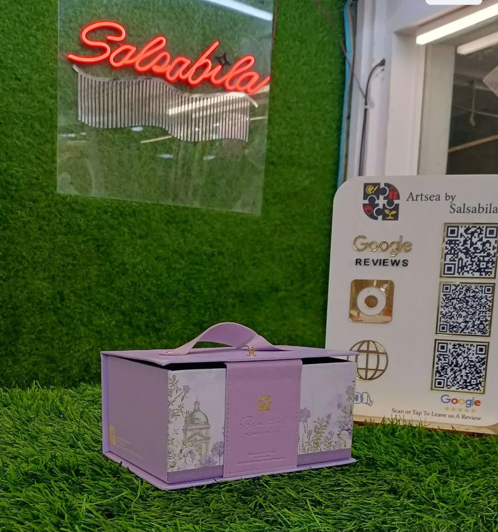 Ready-to-Use Printed Purple Gift Box | Surprise Box