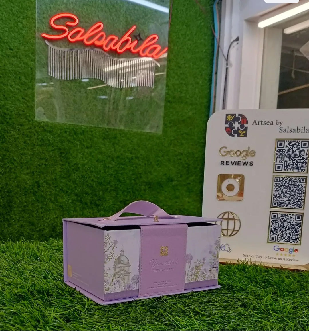 Ready-to-Use Printed Purple Gift Box | Surprise Box