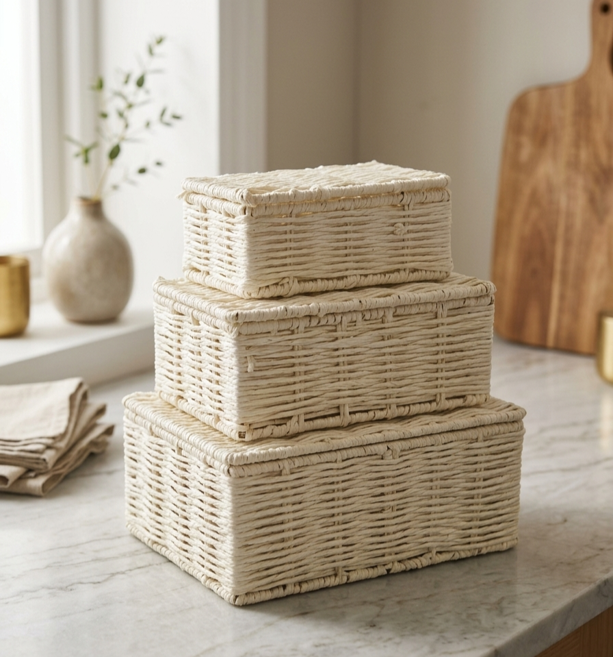 Jute Metal Basket