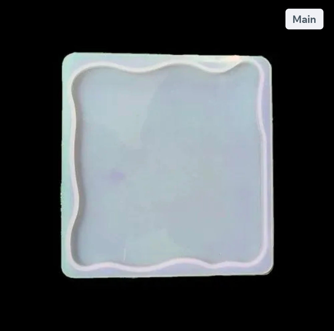 4" Square Zigzag Coaster Mould