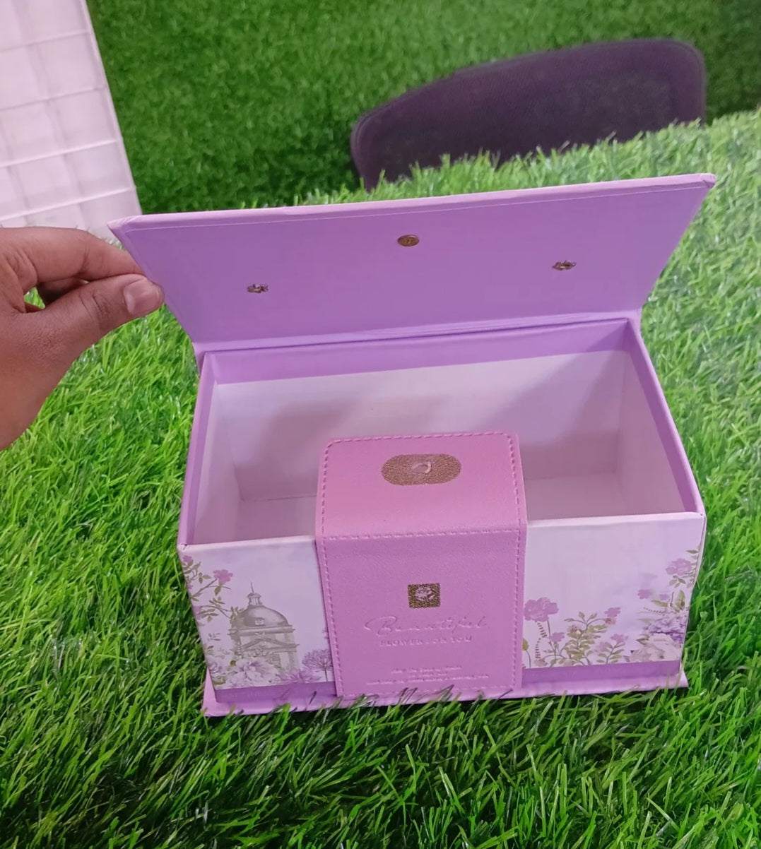 Ready-to-Use Printed Purple Gift Box | Surprise Box