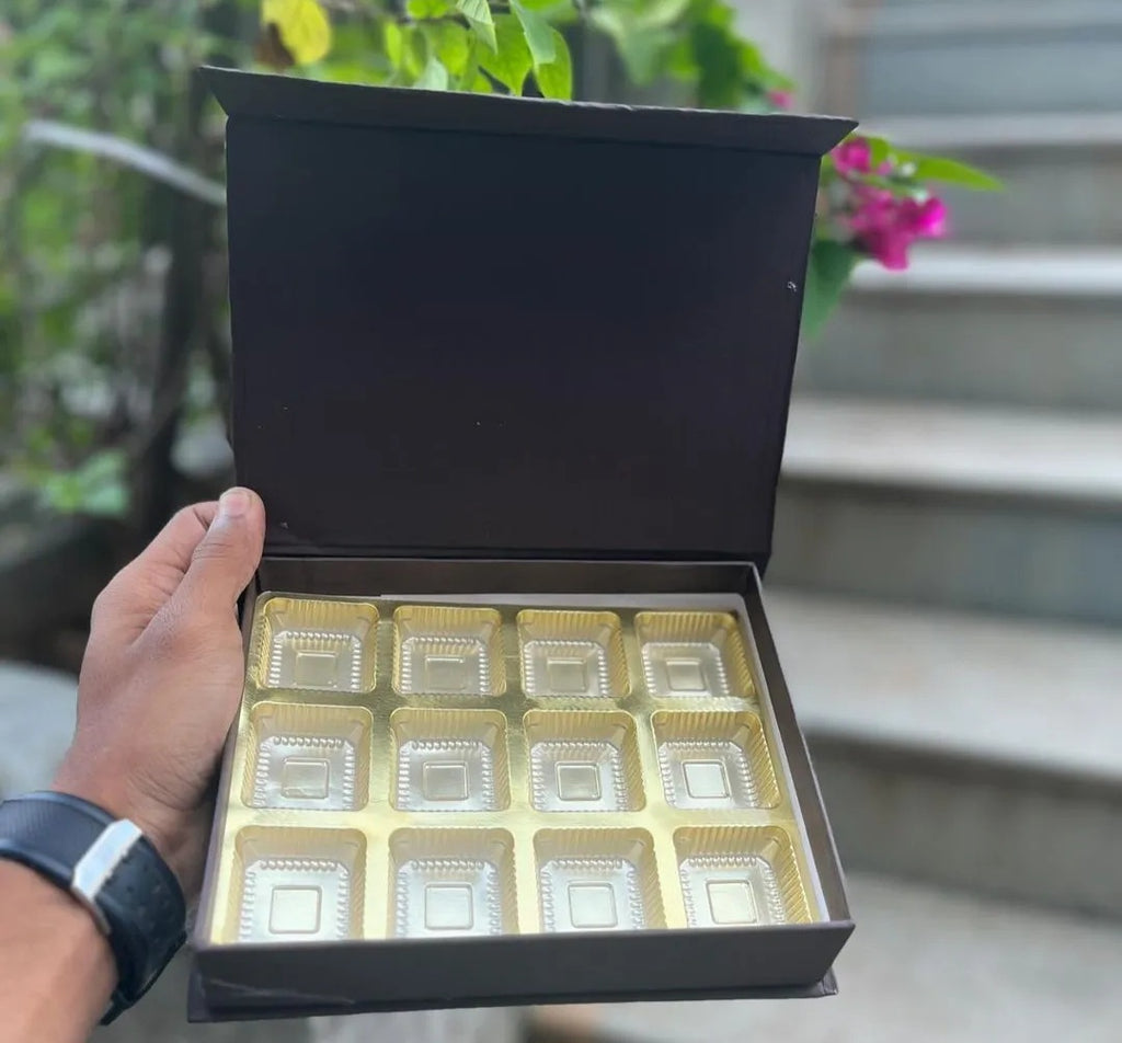 9 Cavity Premium Chocolate and Gourmet Treat Box | 7 * 9 inches