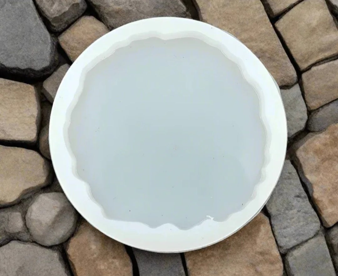 2" Round Agate Coaster & Keychain Pendant Mould