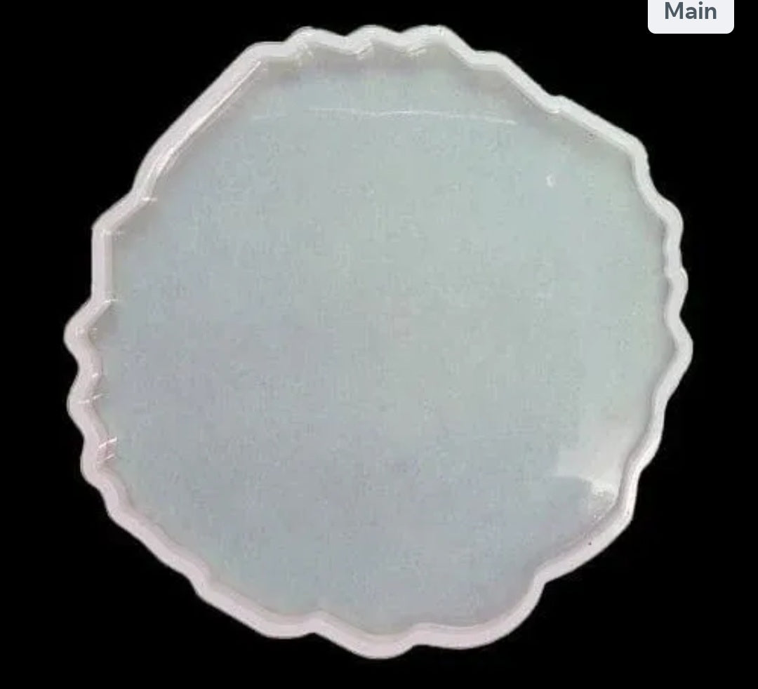 4" Round Agate Coaster Mould