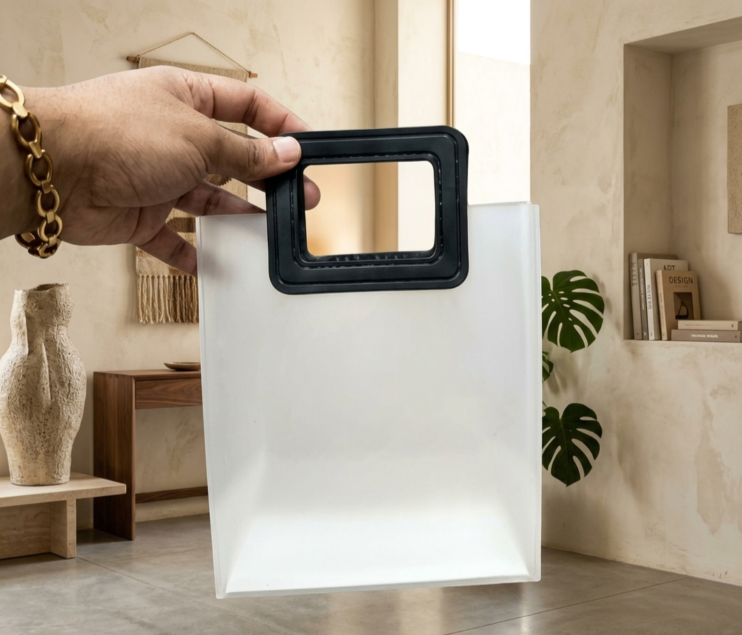 PVC Bag gift Square handle