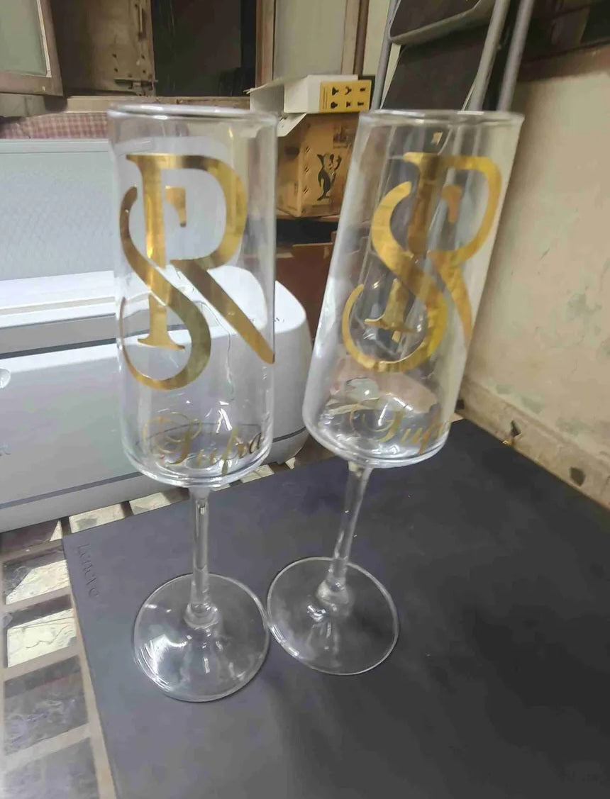 Metallic Gold Initial & Name Vinyl Decals | Resin Stickers, Gifting initials