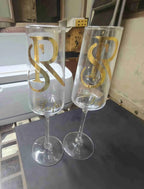 Metallic Gold Initial & Name Vinyl Decals | Resin Stickers, Gifting initials
