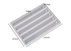 5 Cavity Rectangle Book Mark Mould