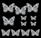 3D Metallic Butterflies Decoration D06