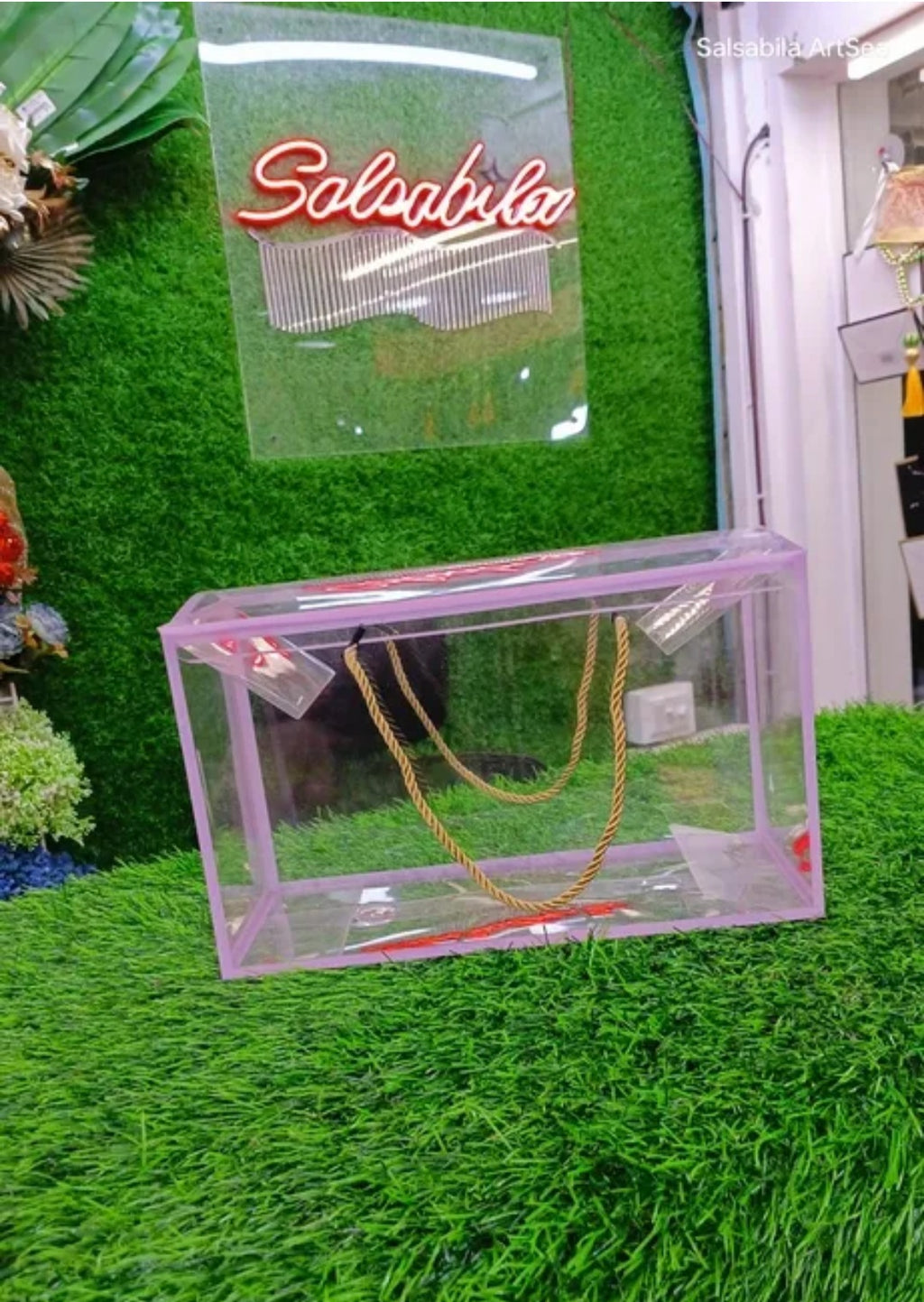 PVC Display rectangle hamper box(12x7x5.75)"