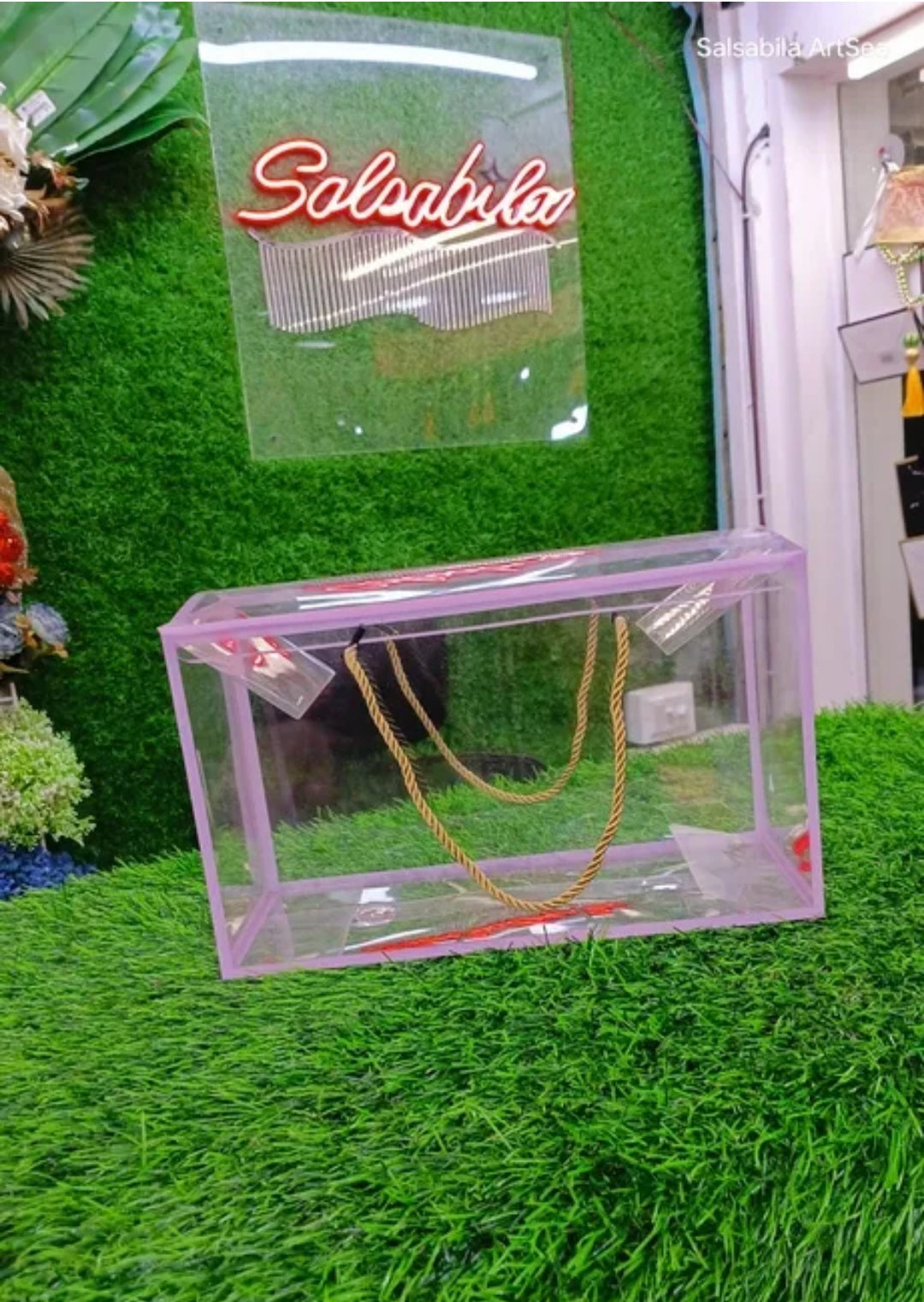 PVC Display rectangle hamper box(12x7x5.75)"