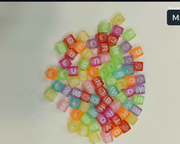 JAGS CRAFT BEADS ALPHABET SQUARE BIG