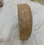 Glitter golden lace
