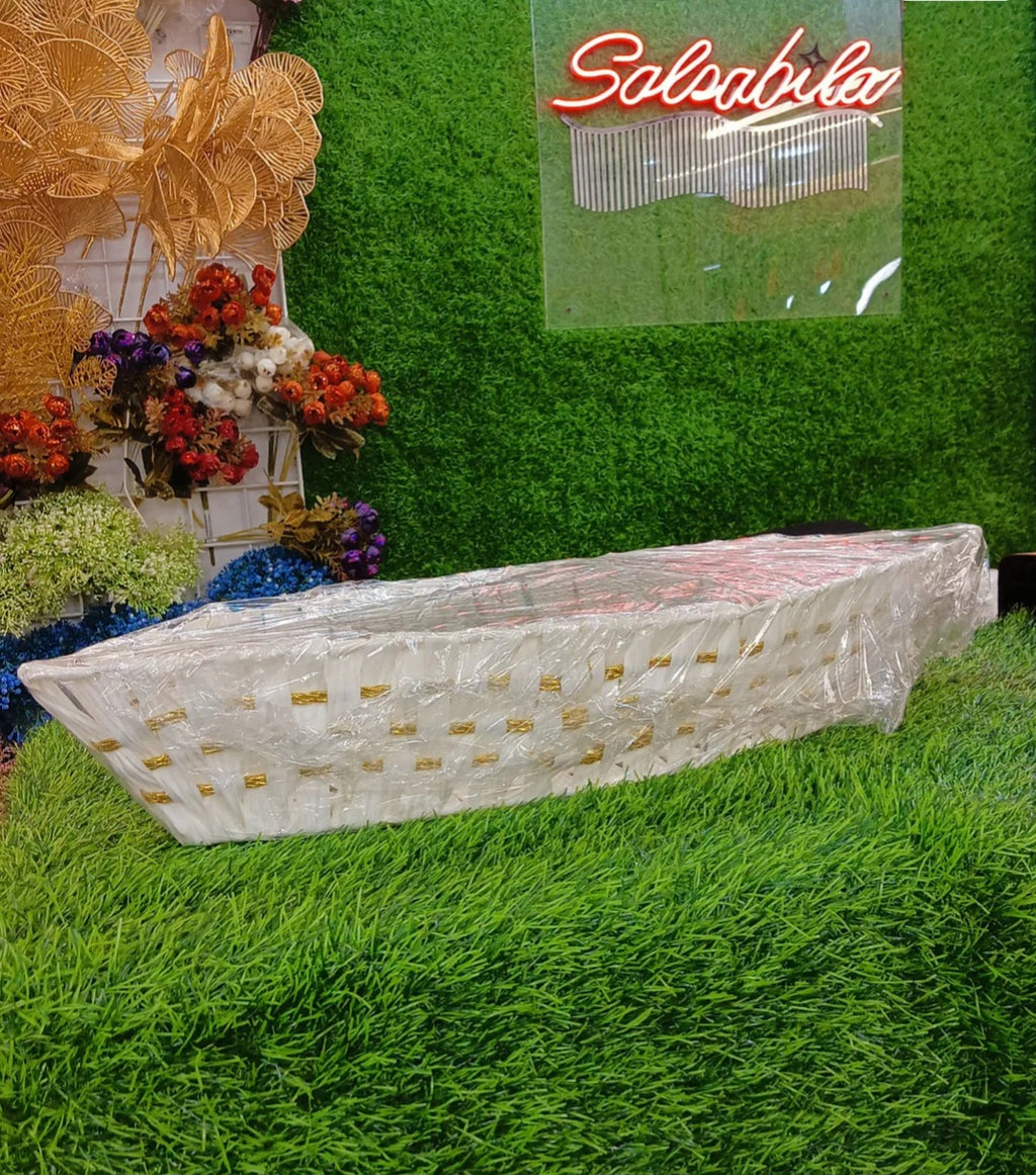 Boat shape hamper basket