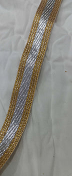 Sharp golden glitter lace
