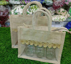 Jute Window Hamper Bag