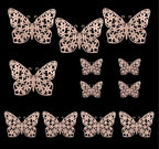 3D Metallic Butterflies Decoration D06