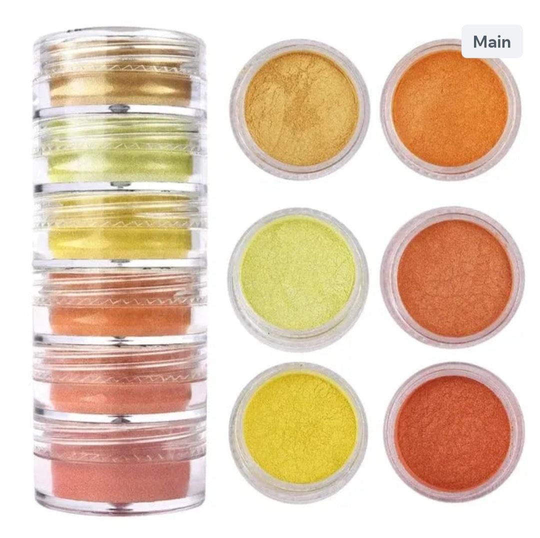 6 Shade Pearl Mica Powder