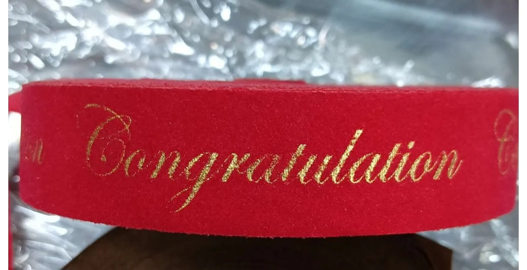 Printed Ribbon (Happy Birthday/ Congratulations/ It's a Boy-Girl)