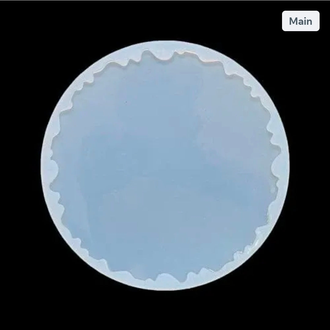 8" Round Agate Tray & Photo Frame Mould