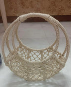 metal jute basket for hamper