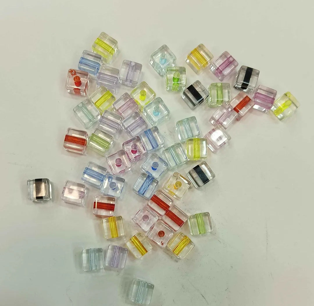 JAGS BEADS CUBE TRANSPARENT 2TON