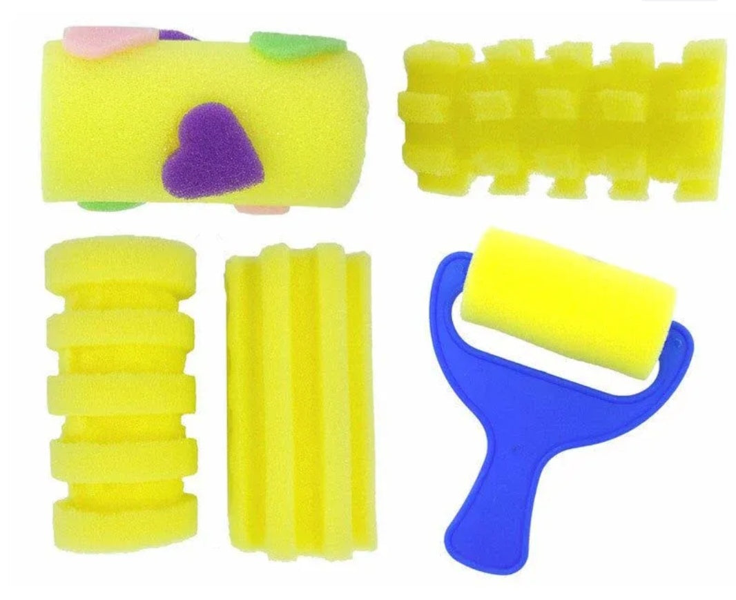5 Pc Designer Sponge Roller
