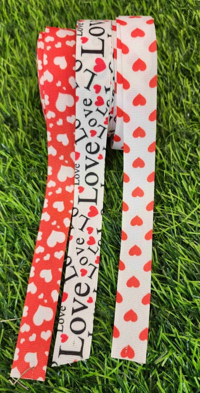 Printed ribbon  - Love you, valentine, annyversary