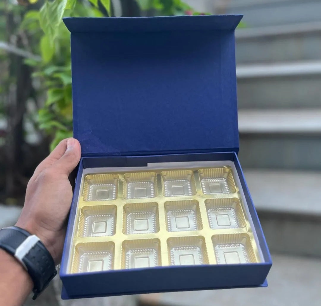 9 Cavity Premium Chocolate and Gourmet Treat Box | 7 * 9 inches