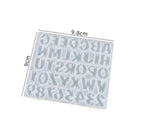 Small Abcd Alphabet & Num. 2 Hole Keychain Mould