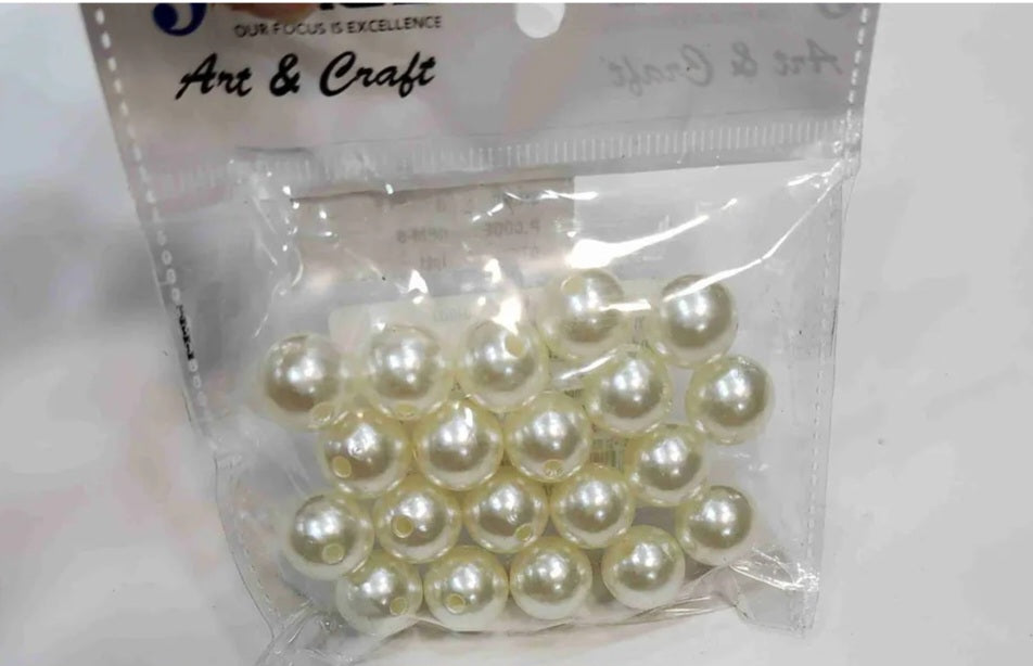 LAGS CRAFT BEADS PEARL COLOUR
