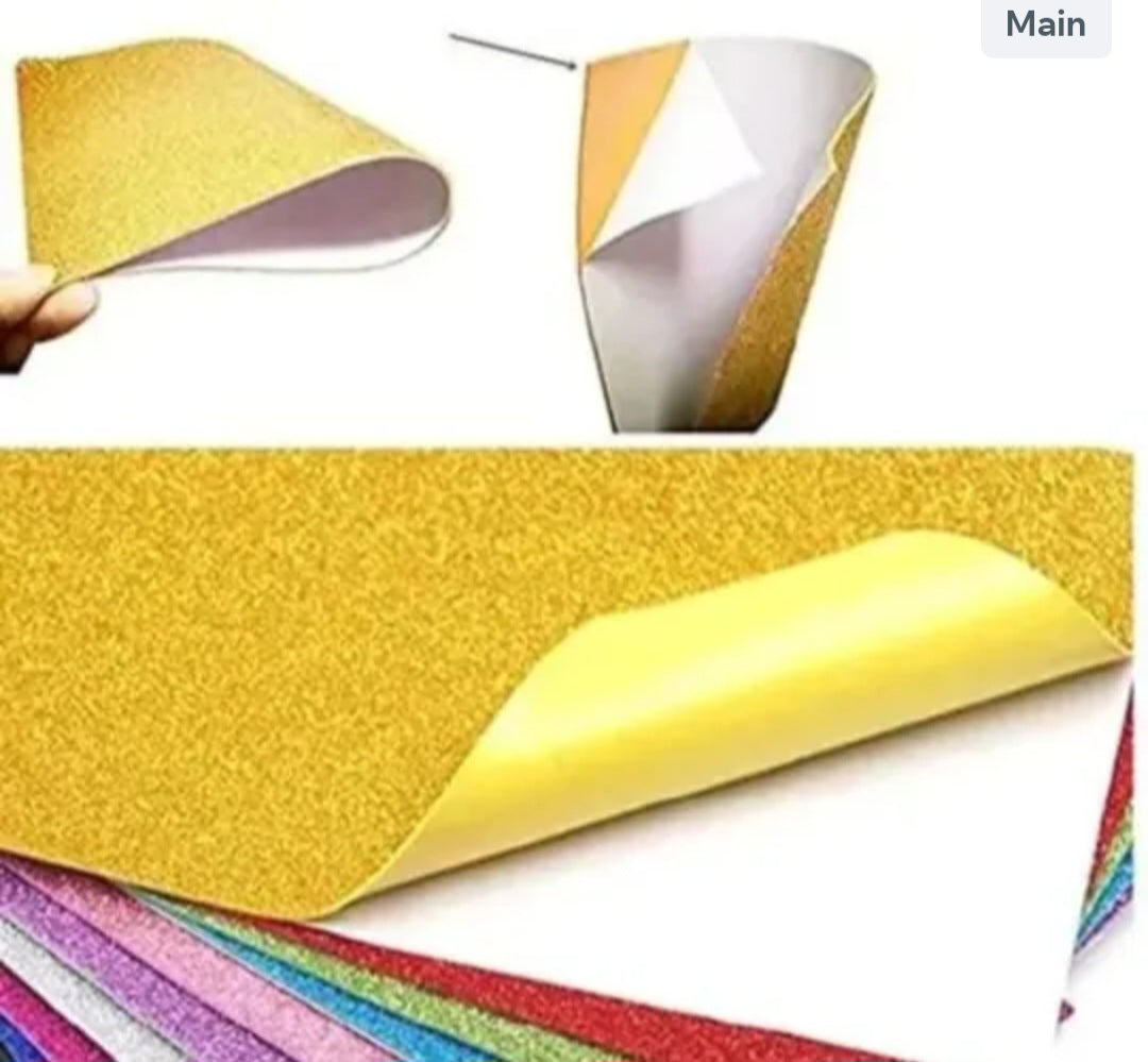 Premium Foam Glitter Sheets – DIY Bouquet Wrapping & Hamper Decor Essential