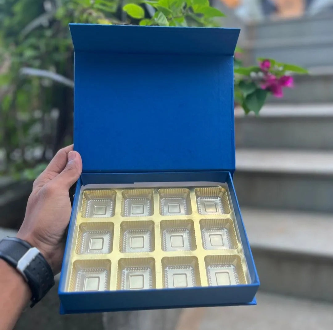 9 Cavity Premium Chocolate and Gourmet Treat Box | 7 * 9 inches