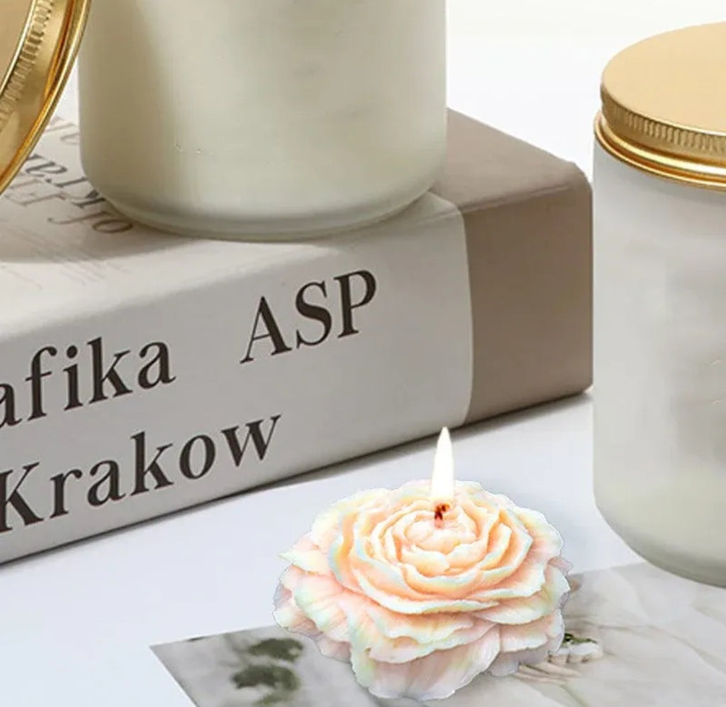 3D Peony Flower Candle Mould