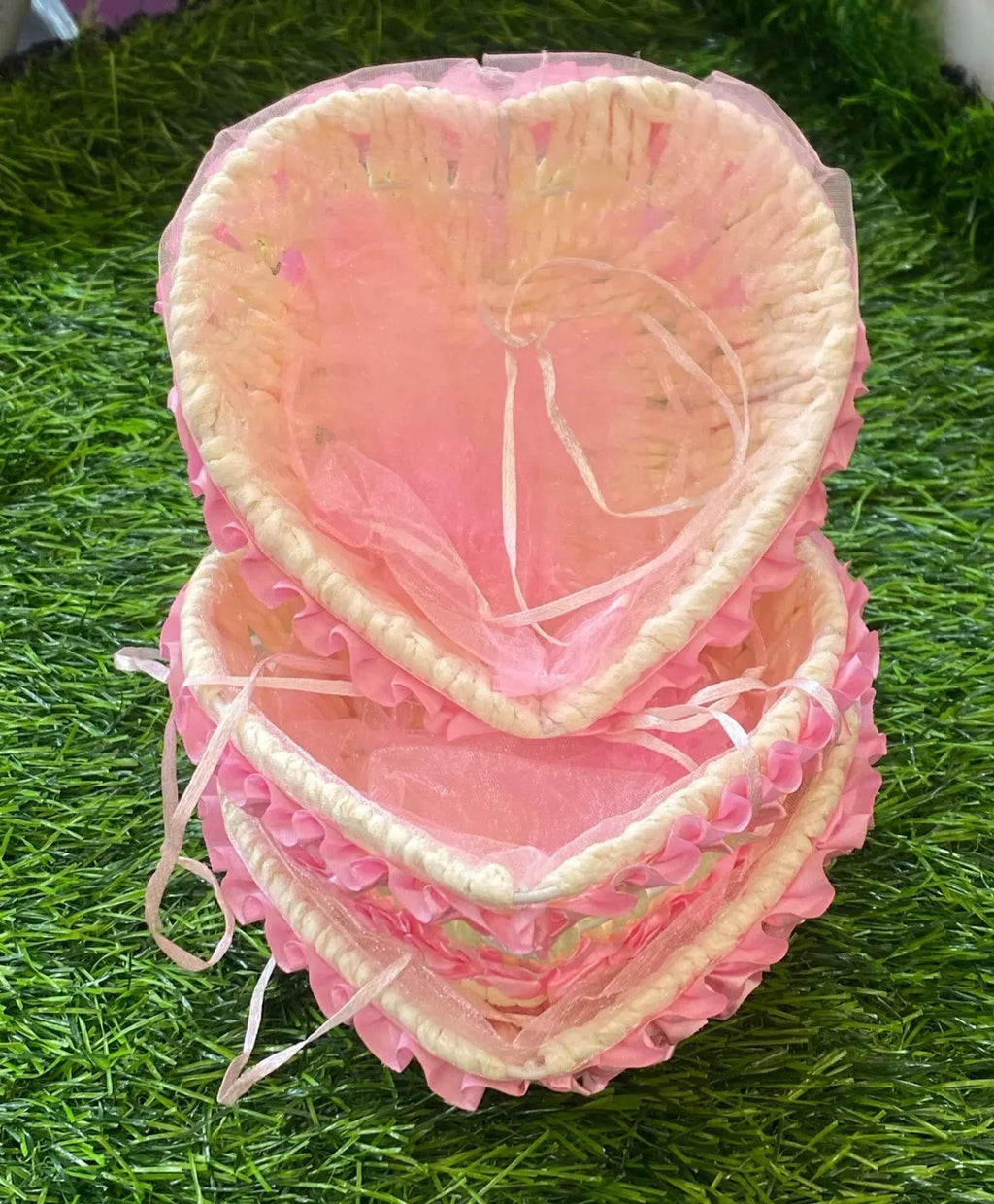 Heart Net basket for Return gifting