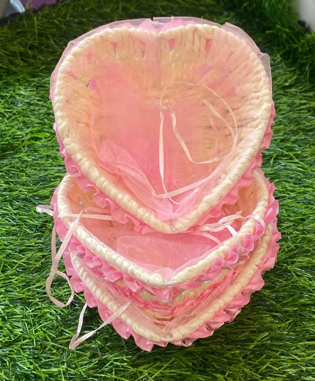 Heart Net basket for Return gifting