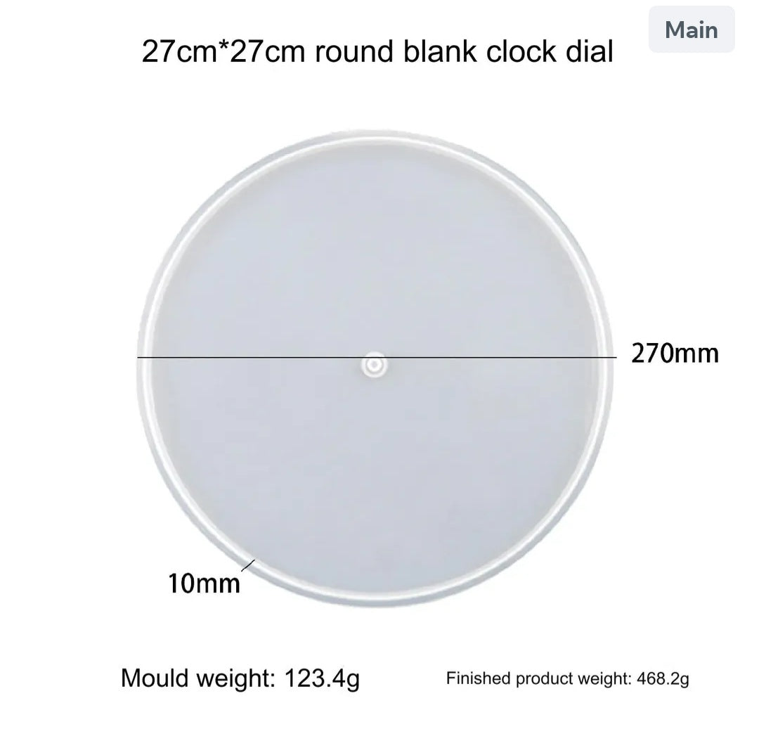 11" Round Clock Dial Mould