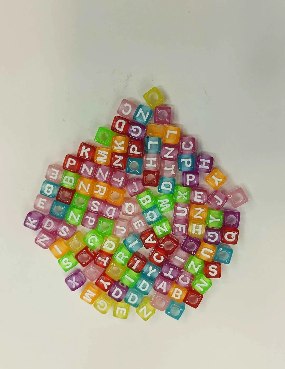 JAGS CRAFT BEADS ALPHABET SQUARE BIG